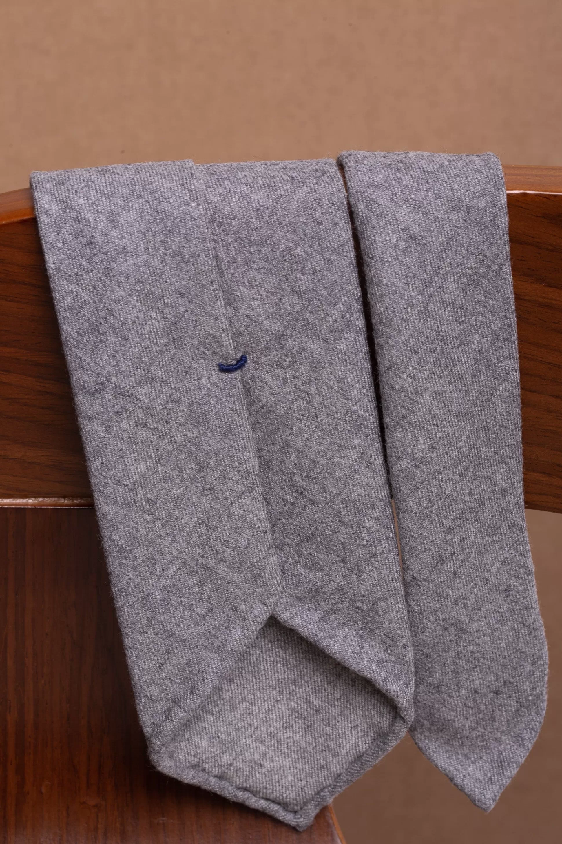 Grey Flannel Tie - Hand Made In Italy | Pini Parma Sale