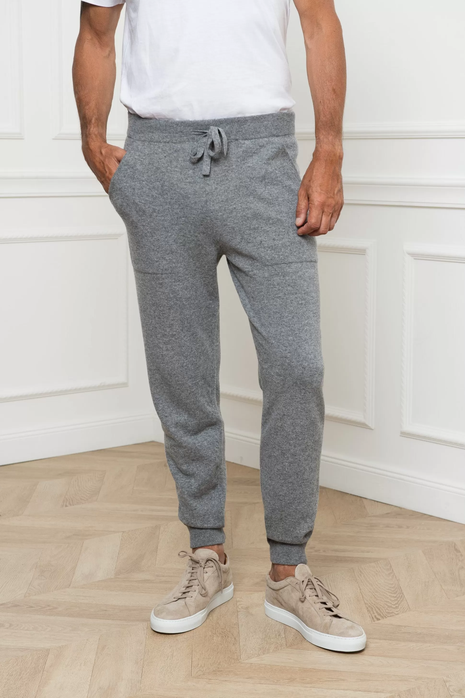 Grey Leisure Joggers - Made In Italy | Pini Parma Best Sale