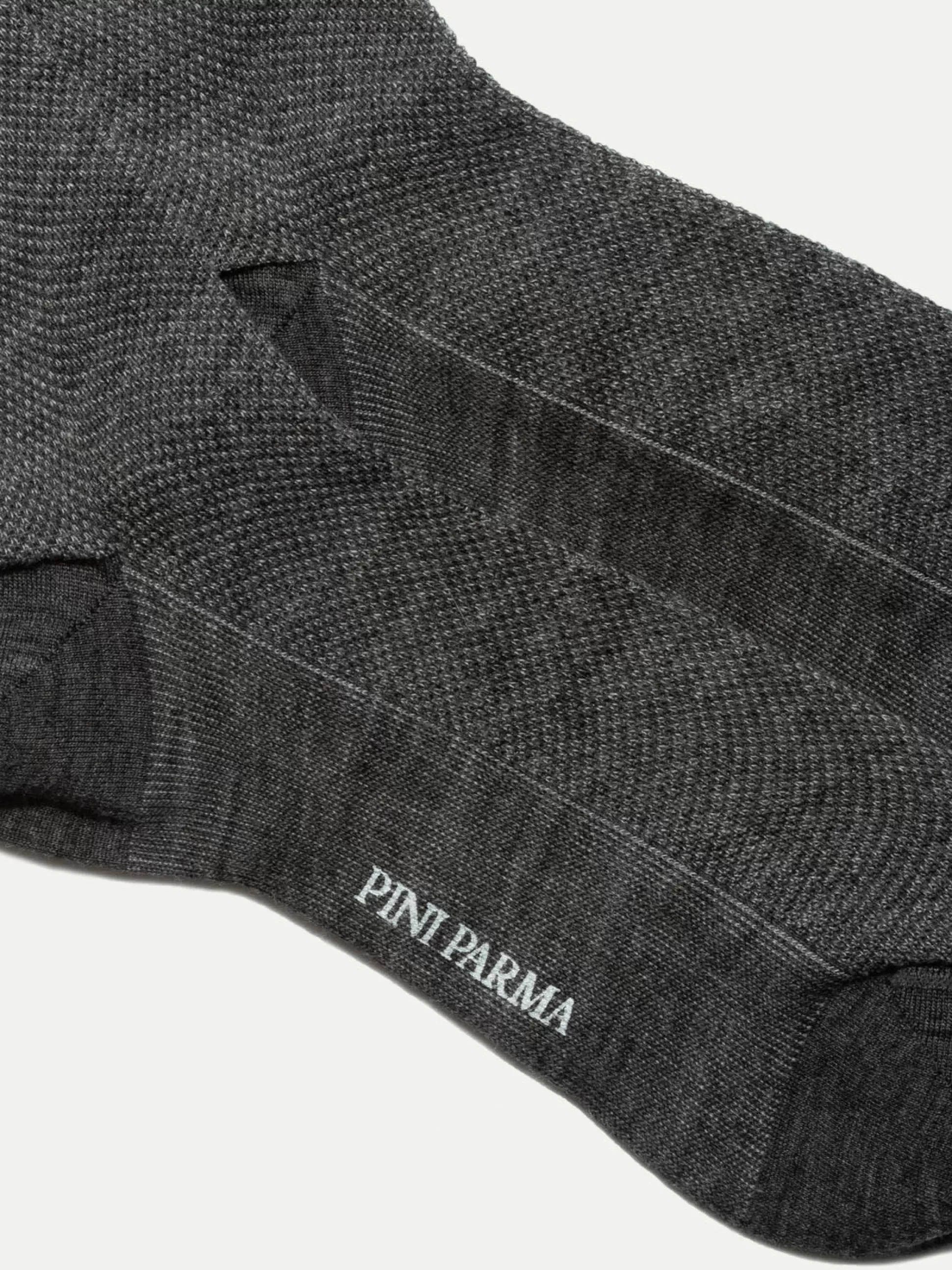 Grey Micro Fancy Short Socks - Made In Italy | Pini Parma Hot