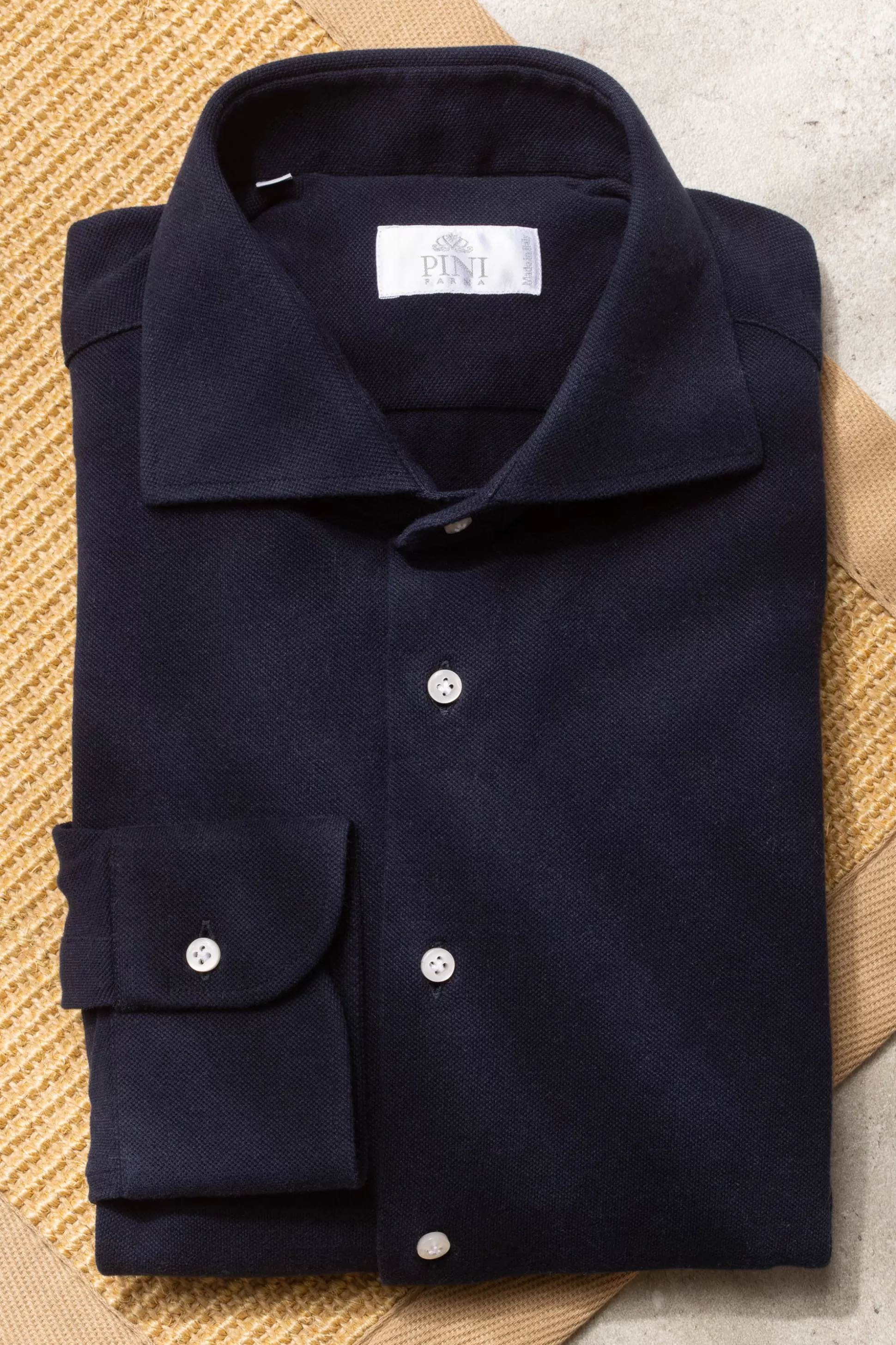 Navy Polo Shirt - Made In Italy | Pini Parma Store