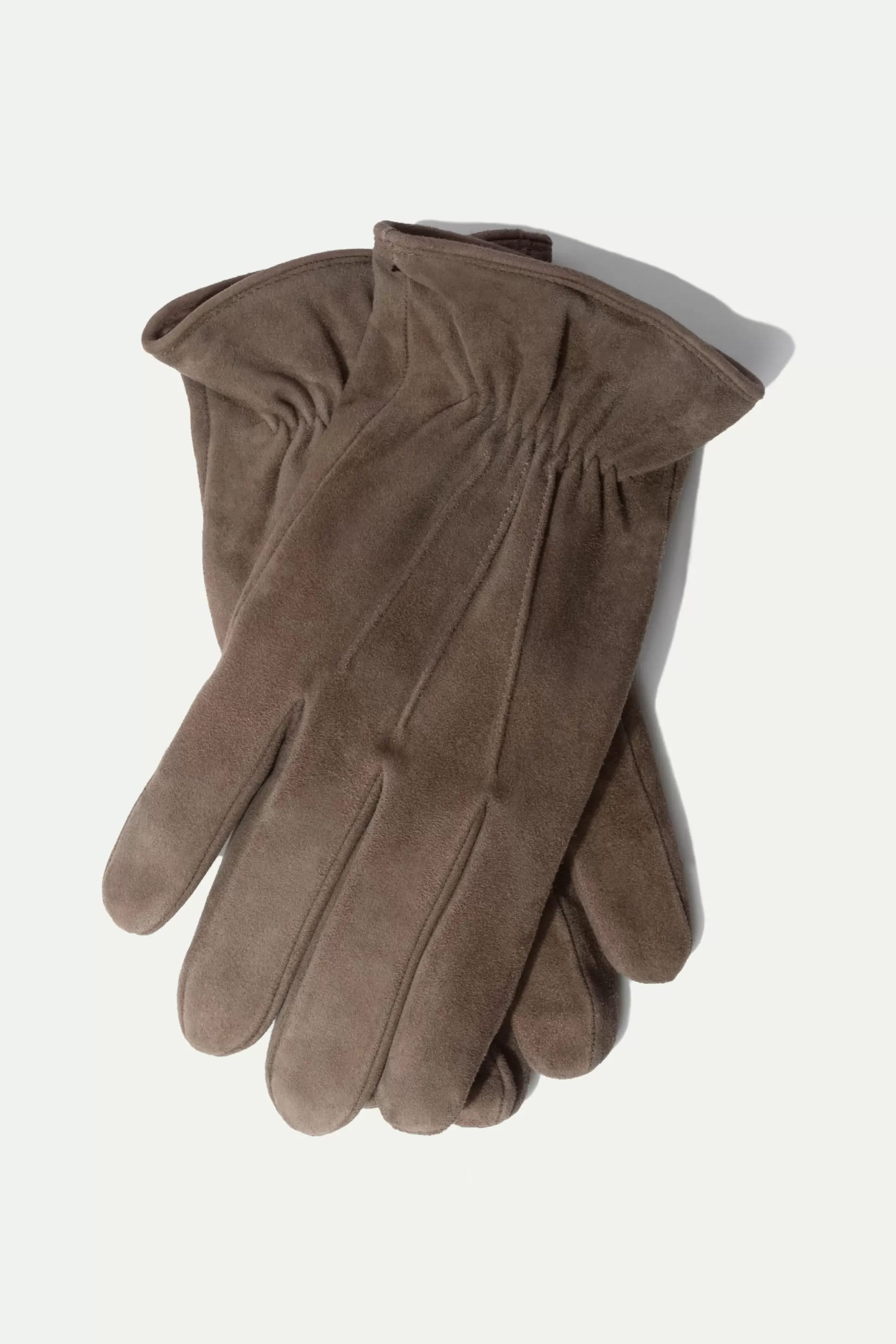 Taupe Cashmere Lined Suede Gloves - Made In Italy | Pini Parma Fashion