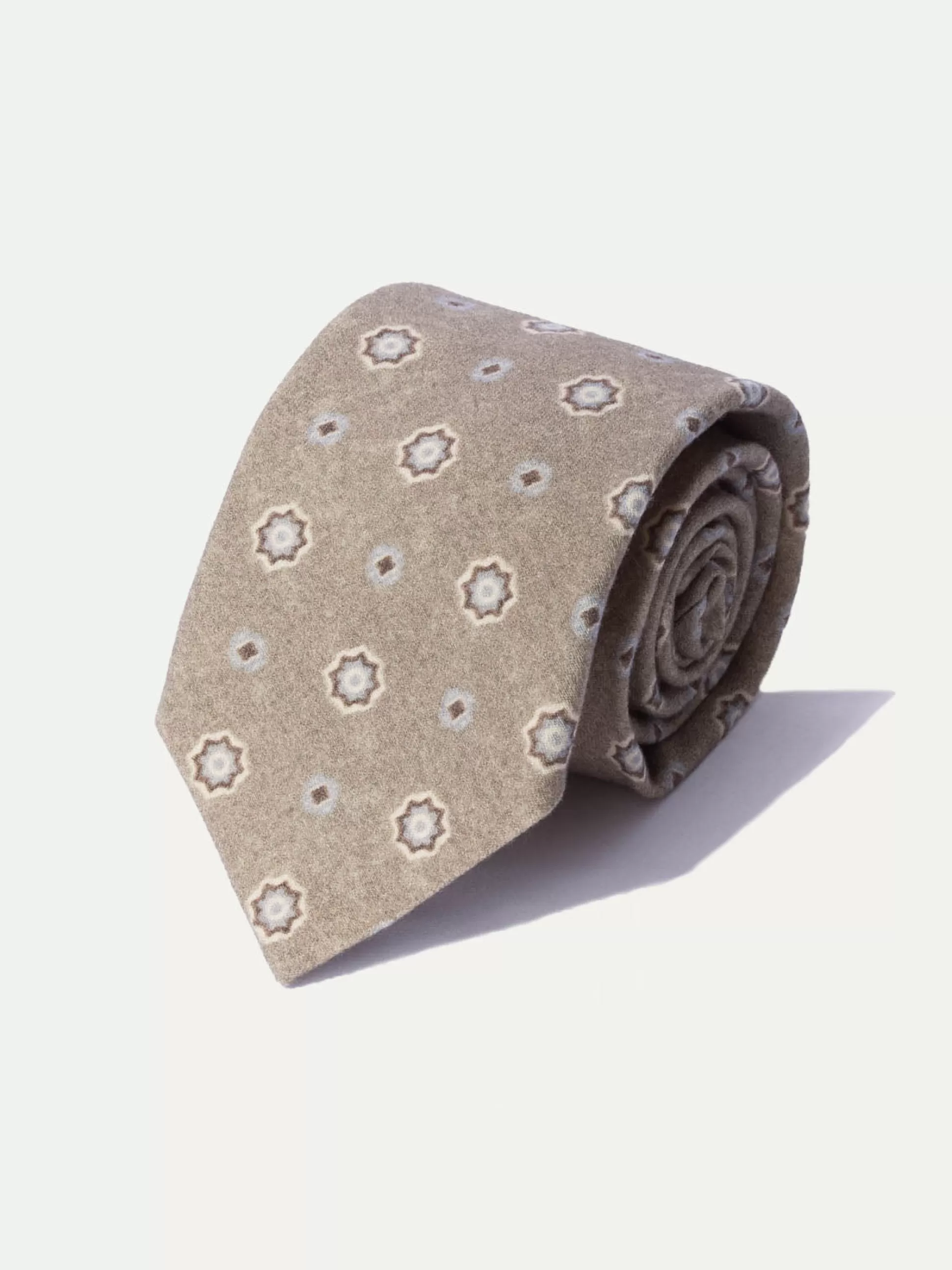 Taupe Fancy Tie - Made In Italy | Pini Parma Cheap