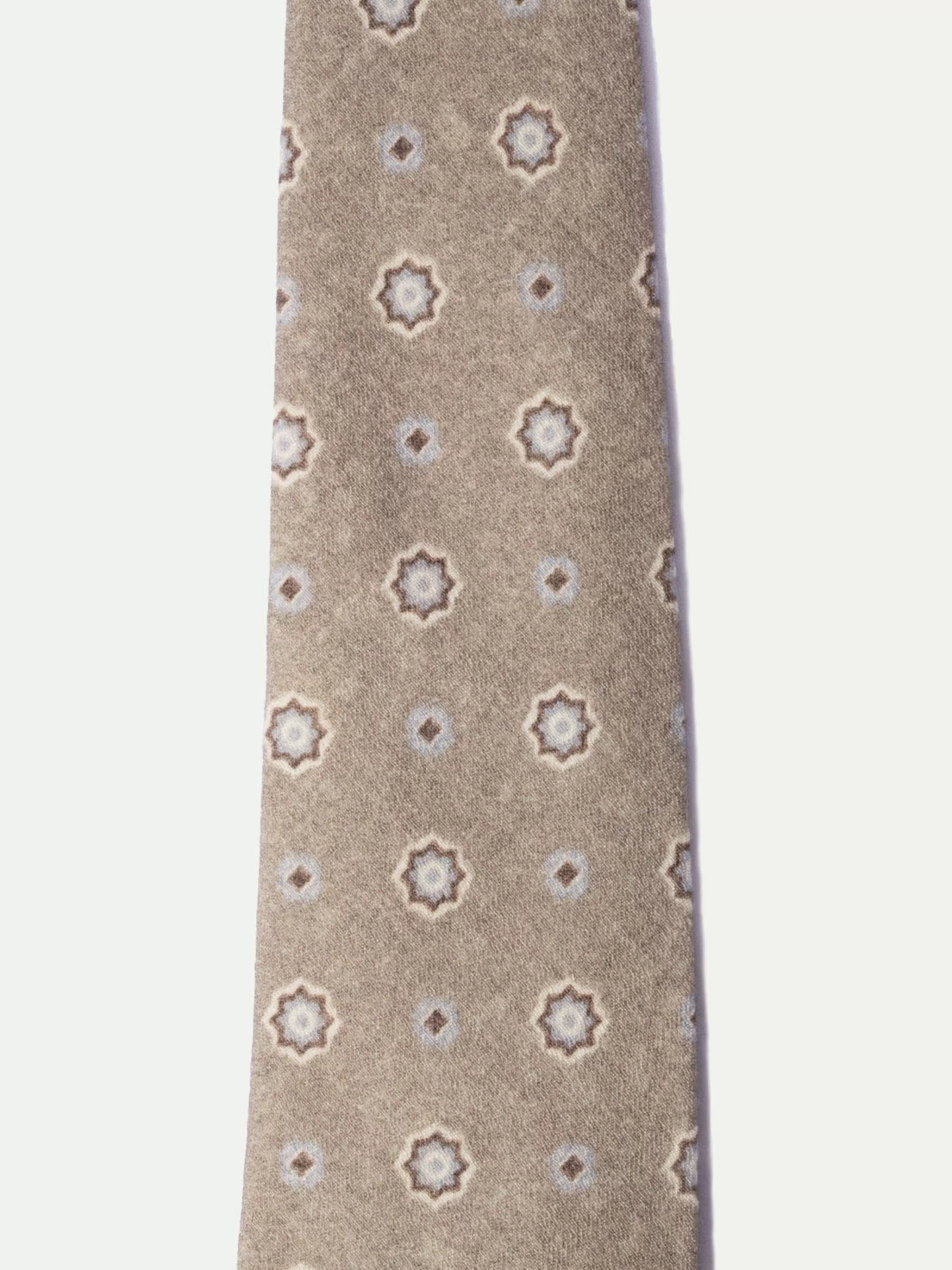 Taupe Fancy Tie - Made In Italy | Pini Parma Cheap