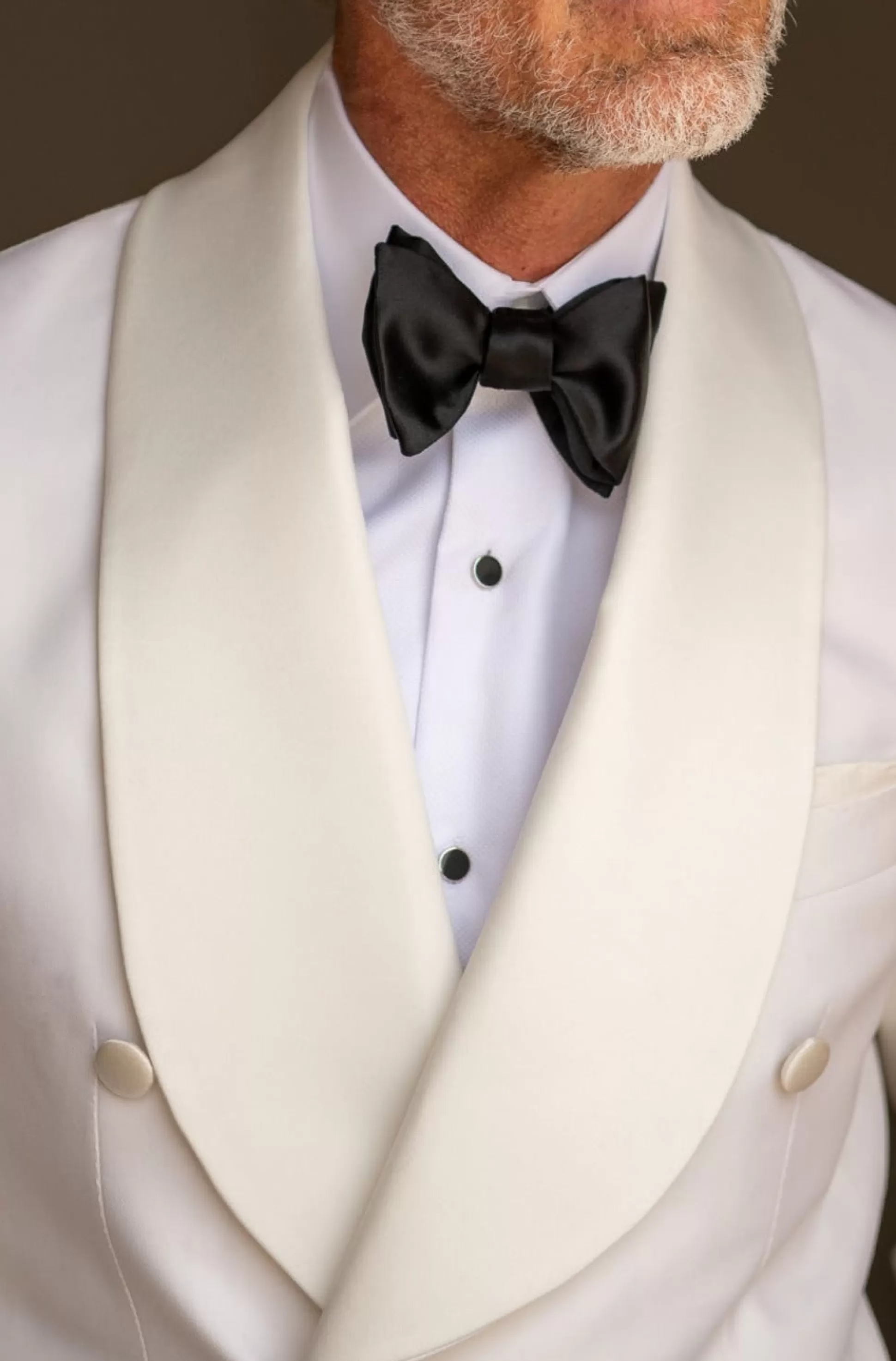 White Double Breasted Tuxedo Jacket - Made In Italy | Pini Parma Discount